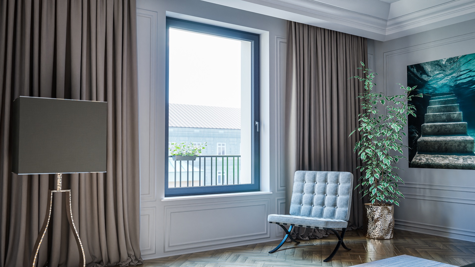 Ideal Neo MD slim symmetrical PVC window system
