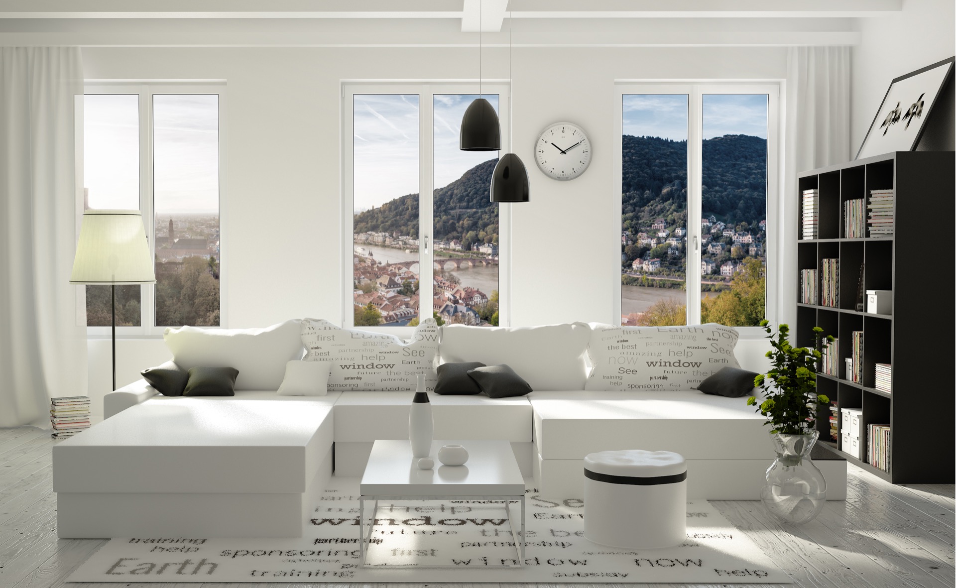 Iglo Light PVC window with slim sash proportions