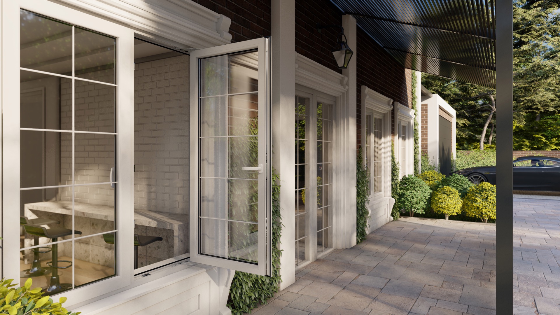 Iglo Premier outward-opening PVC window